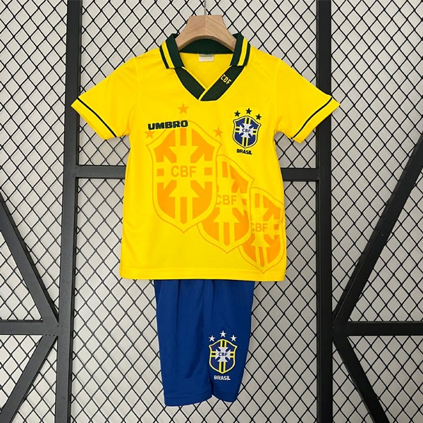 Camiseta Brasil Primera Equipación Retro Niño 1993 1994